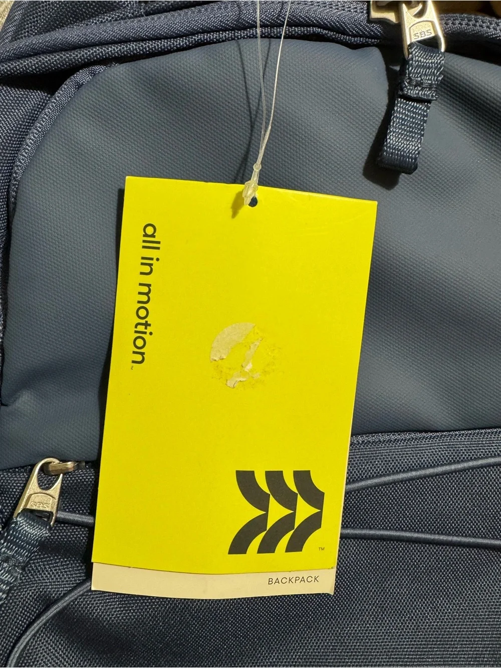 All In Motion backpack with school supplies - ready for back to school.